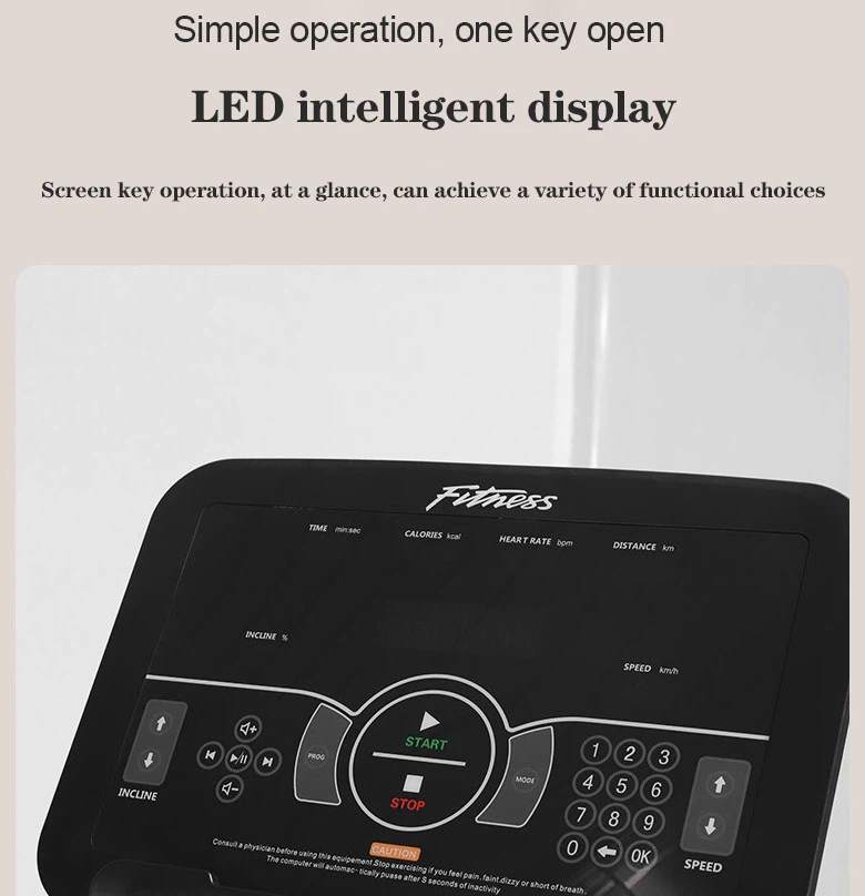5intelligent display gym treadmill